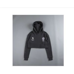 Darc Sport She Wolves Union Grey Cropped Hoodie